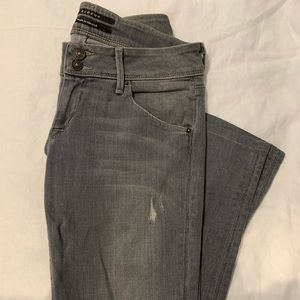 Hudson Gray Skinny Distressed Jeans
